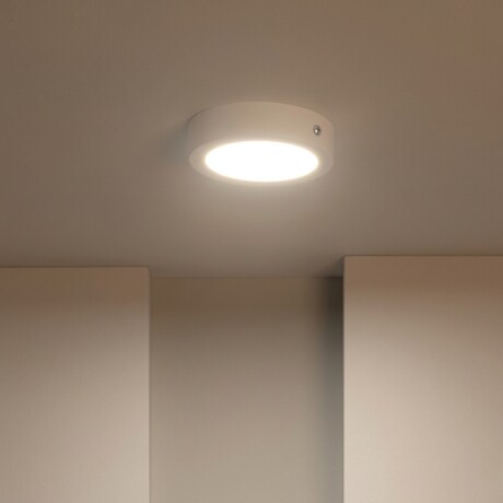 PLRA012 Panel LED Redondo de Adosar 12W Luz Cálida