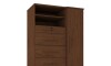Cómoda zapatera Imperial 1 Puerta 5 Cajones Jacaranda