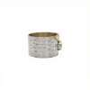 Anillo martillado punto Zafiro-Plata y oro-Piedra Zafiro-AN5932 conpiedra