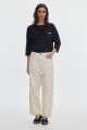 Jean Barrel Dots Cream