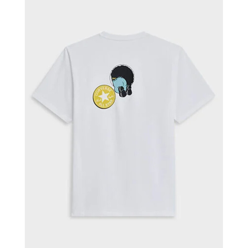 THROUGH THE PATCH TEE YELLOW WHITE