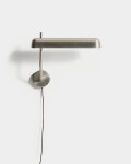 Aplique de pared Nelaia con acabado gris Aplique de pared Nelaia con acabado gris