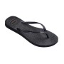 Sandalias Havaianas Slim Gloss Mujer Negro/Plata/Negro