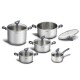 Batería 10 piezas Tefal Daily-cook | Color plateado | Acero inoxidable. Batería 10 piezas Tefal Daily-cook | Color plateado | Acero inoxidable.