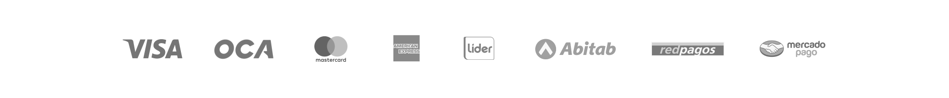 Medios de pagos disponibles
