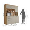 Kit de cocina 5 Puertas 2 Cajones - Nobleza Kit de cocina 5 Puertas 2 Cajones - Nobleza