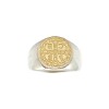 Anillo San Benito-Plata y Oro-Sin Piedra-AN5829 sinpiedra