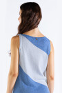MILA BICOLOR DRESS Sky