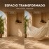 Hamaca Paraguaya Silla Colgante Reforzada Jardín Bolso + Acc Variante Color Blanco