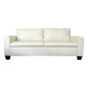 SOFA 100% CUERO - MODELO BLANC - 3 CUERPOS - BLANCO OPACO - MERCADERIA CON DETALLES - SOFA 100% CUERO - MODELO BLANC - 3 CUERPOS - BLANCO OPACO - MERCADERIA CON DETALLES -