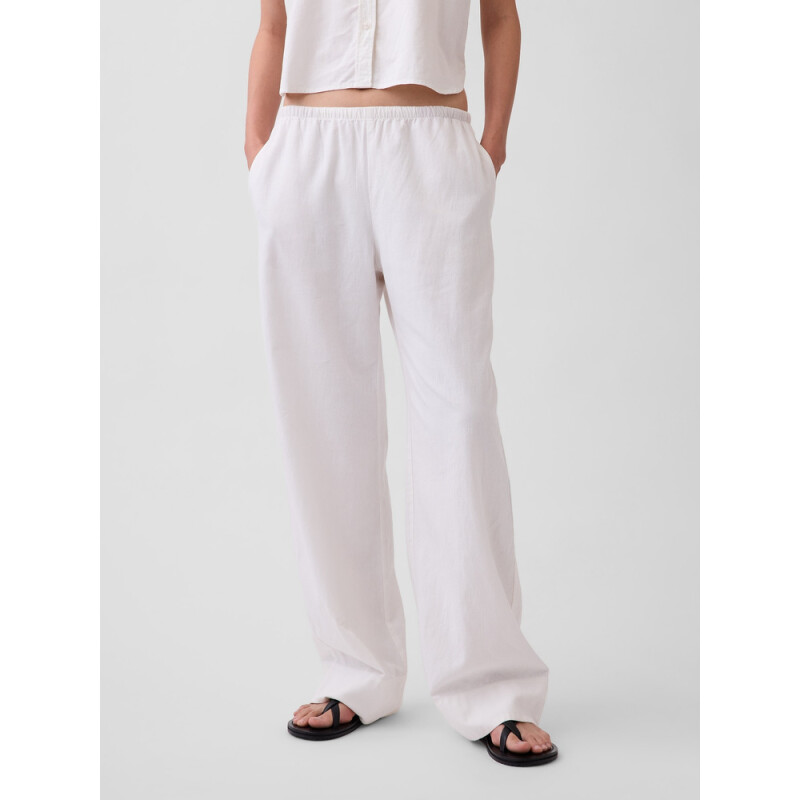 LINEN DRAWSTRING WL PANT NEW OFF WHITE V2