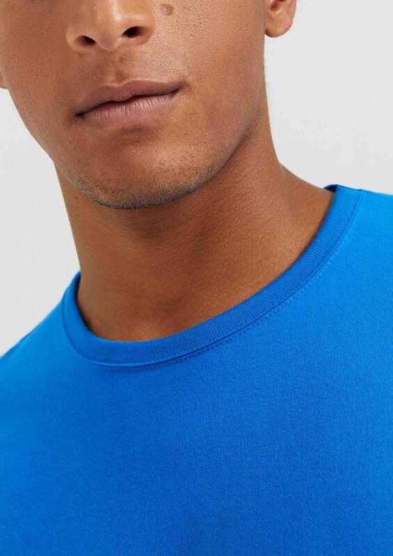 CAMISETA MM MASC AZUL MEDIO