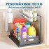 Organizador De 2 Niveles Estante Cocina baño alacena Metal Multiuso Bajo o Sobre Mesada Imback Organizador De 2 Niveles Estante Cocina baño alacena Metal Multiuso Bajo o Sobre Mesada Imback