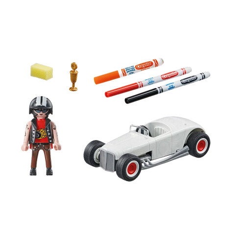 Auto Hot Rod para Pintar Playmobil 20 Piezas U