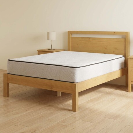 COLCHÓN 2 PLAZAS RESORTES-POCKET NATURAL-BEIGE TOFFEE