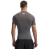 UA HG Armour Comp SS-WHT GRY-090
