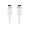Cable original Samsung Tipo-C a Tipo-C 1.8 metros color blanco Cable Original Samsung Tipo-c A Tipo-c 1.8 Metros Color Blanco