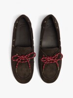 Mocasines De Piel Con Doble Cordón marron
