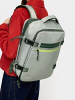 Mochila De Cabina De Nylon gris