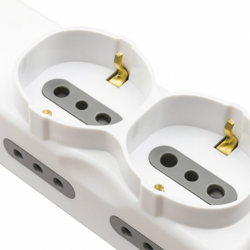 ALARGUE 2 SCHUKO 4 MODULOS - BLANCO Alargue 2 Schuko 4 Modulos Blanco