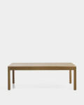 Mesa Arelida en chapa de roble y madera maciza de roble con acabado marrón claro 220 x 100 cm FSC Mix Credit Mesa Arelida en chapa de roble y madera maciza de roble con acabado marrón claro 220 x 100 cm FSC Mix Credit