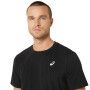 Polo Training Asics Spiral Embroidery Tee Hombre Performance Black