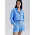 SHORTS FEM AZUL CARIBE/CHUMBO/BLANCO