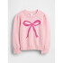 COTTON CREW SWEATER PURE PINK