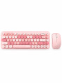 TECLADO Y MOUSE SET COLORES ROSADO