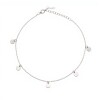 Tobillera force - Dijes circulos - Plata 925 - sin piedra - TO3007 sinpiedra