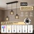Lampara De Techo Colgante De 3 Luces Jaula Metal Moderna IMBACK Color Negro Lampara De Techo Colgante De 3 Luces Jaula Metal Moderna IMBACK Color Negro