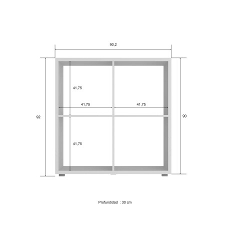 MULTIUSO ORGANIZADOR MDP BLANCO RENATA