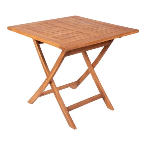MESA EXTERIOR 80CM TECA NATURAL-BEIGE TAKI