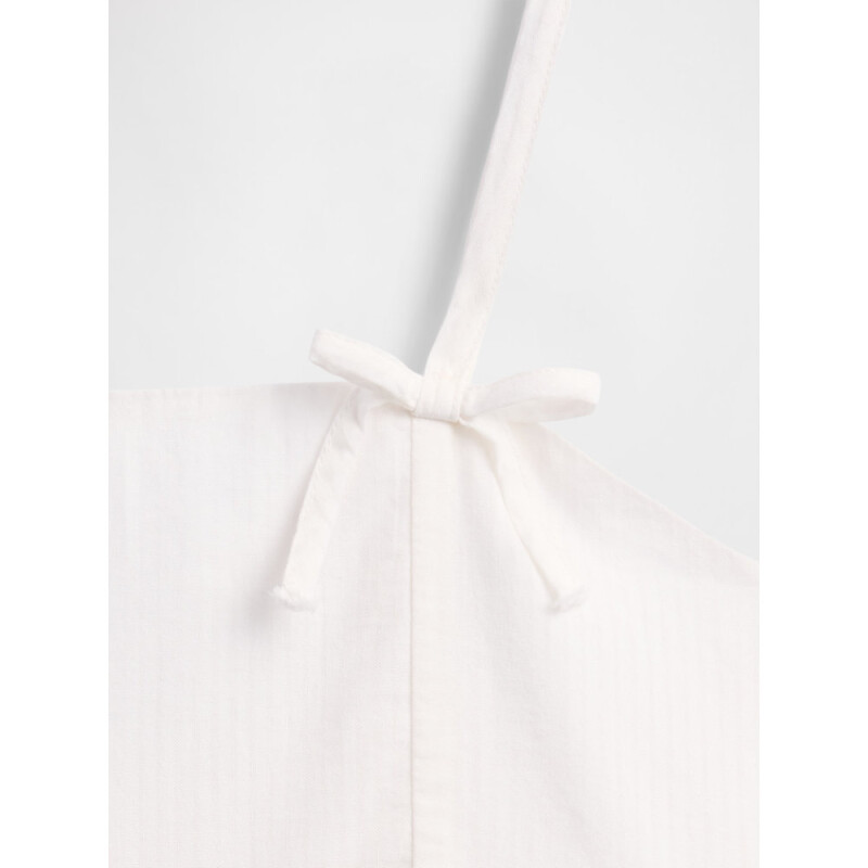 STRAPPY WOV BOW TOP NEW OFF WHITE