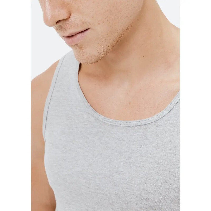 CAMISETA REGATA MASC CINZA MESCLA