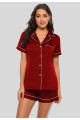PIJAMA SEDA ROJO