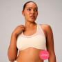Bra Mesh Low Impact Bra Mujer Almond Milk