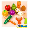 Juego de madera de cortar frutas y verduras Juego de madera de cortar frutas y verduras