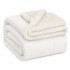 Frazada Manta Polar Corderito 2 Plazas BEIGE