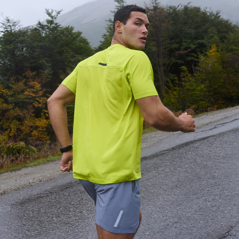 SHORT RUNNING ZEAL II gris vane GRIS CLARO/NEGRO/NARANJA