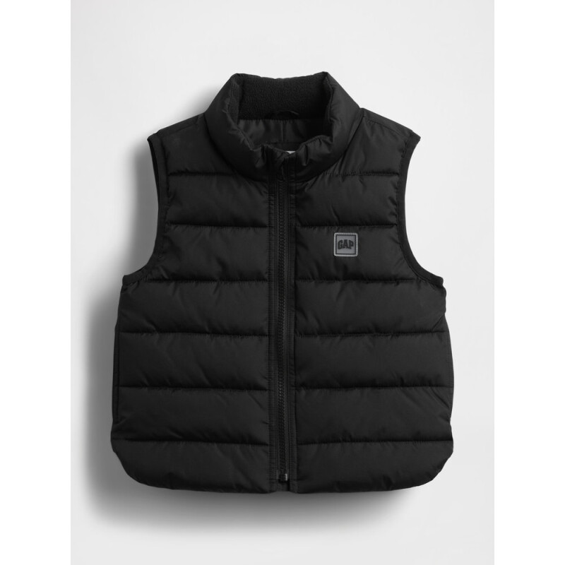 V-FRCH PUFFER VEST BLACK 1