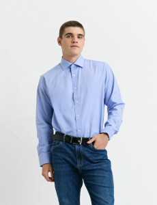 011683 CAMISA VESTIR HARRINGTON LABEL Celeste Oscuro