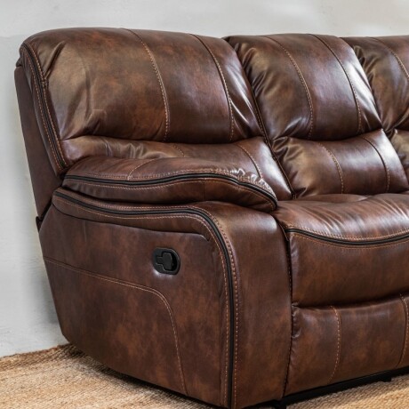 Sillón Reclinable Niza 3 Cuerpos Chocola U