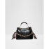 CALANTHE BLACK SYNTHETIC BLACK LEATHER