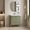 MUEBLE DE BAÑO ARRAIAL 80CM CON BOTIQUIN COLOR VERDE Mueble De Baño Arraial 80cm Con Botiquin Color Verde
