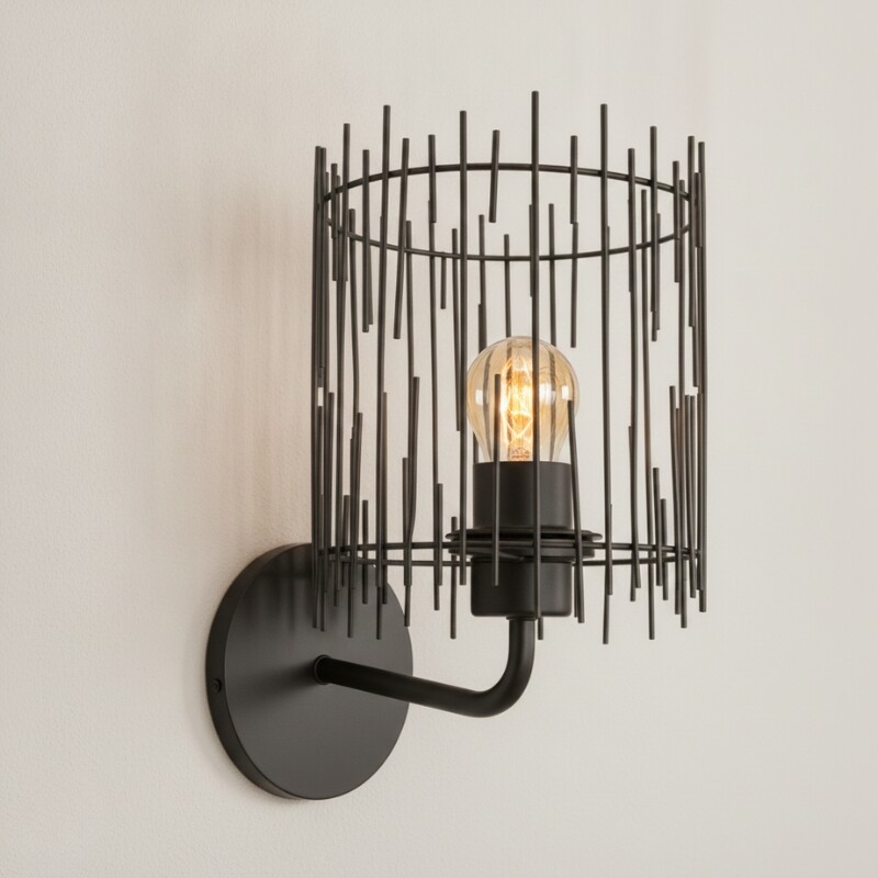 ARTEFACTO DE PARED ESSEN Lámpara de Pared Essen Negra