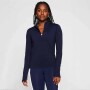 Polo Manga Larga Feather Tech+ Half-Zip Top Mujer Deep Navy