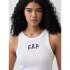 V-SL RIB 2X2 LOGO CROP TANK WHITE V2 GLOBAL
