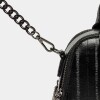 Cartera de mano New Penny en efecto cuero anguila Negro