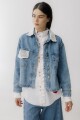 CAMPERA JEAN CROCHET Blanco
